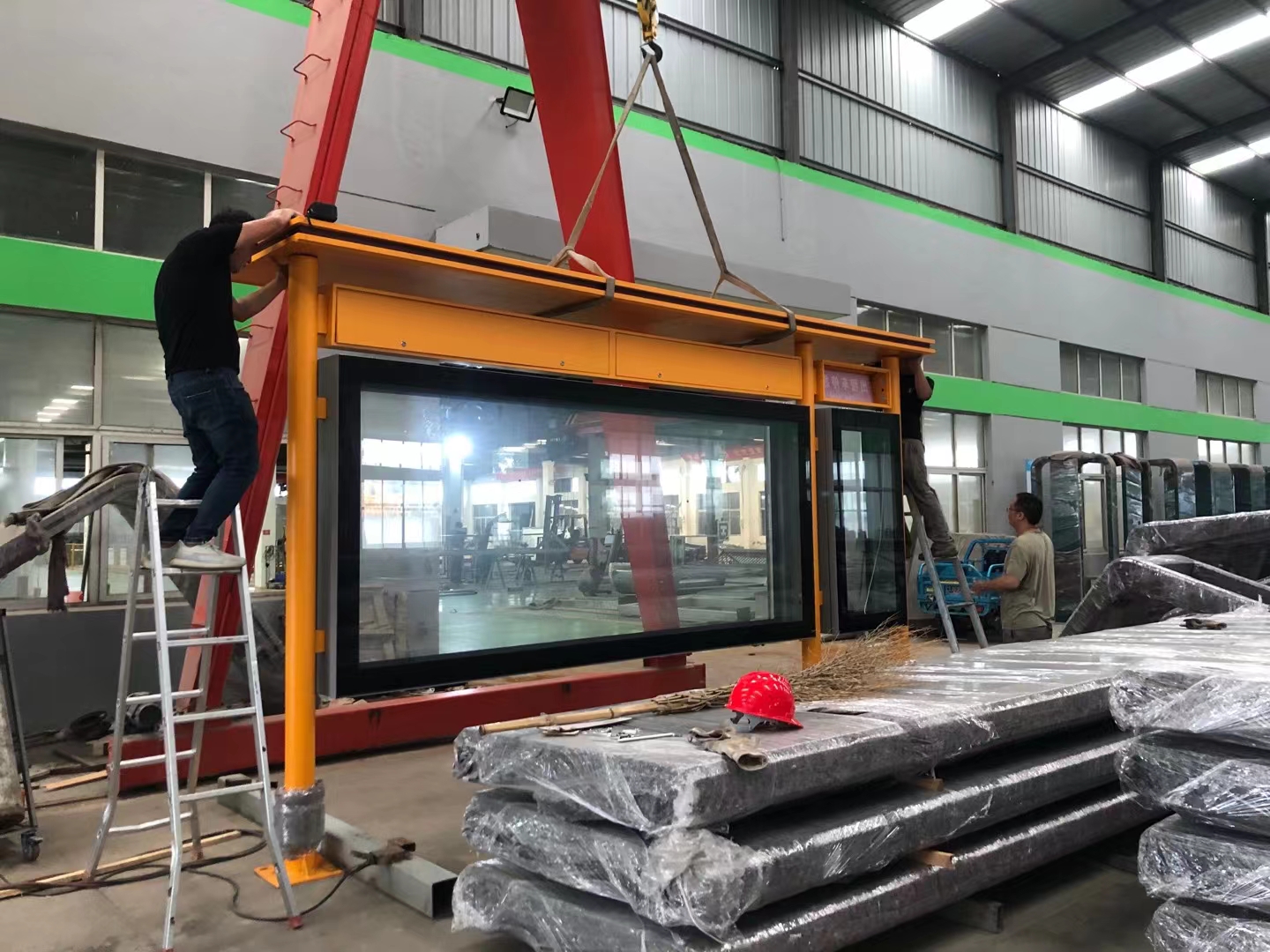 【2021年7月27日】陜西公交站臺、候車亭發貨