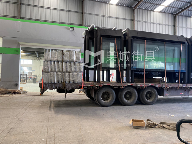 2022.9.26美城街具供應(yīng)咸陽(yáng)第三車(chē)公交站臺(tái)發(fā)貨記錄